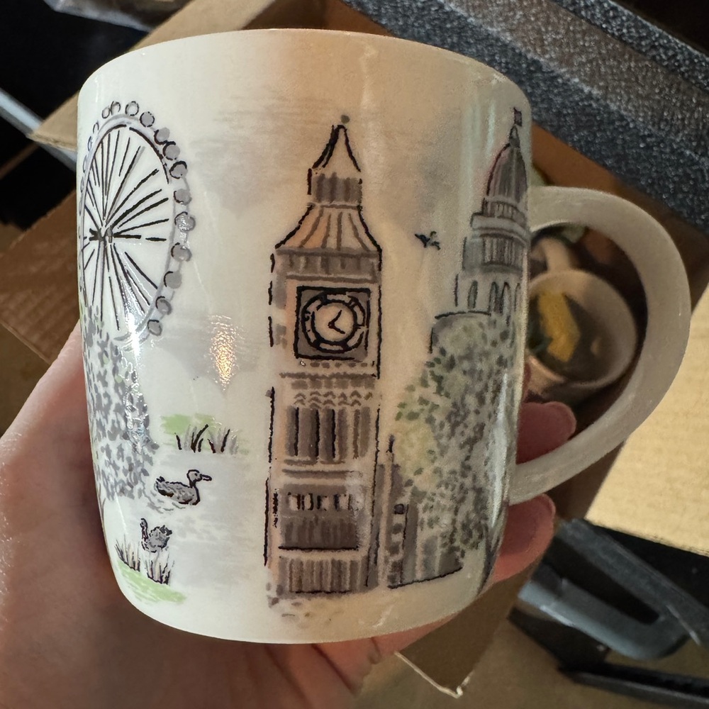 Cath Kidston Cream Ceramic London mug